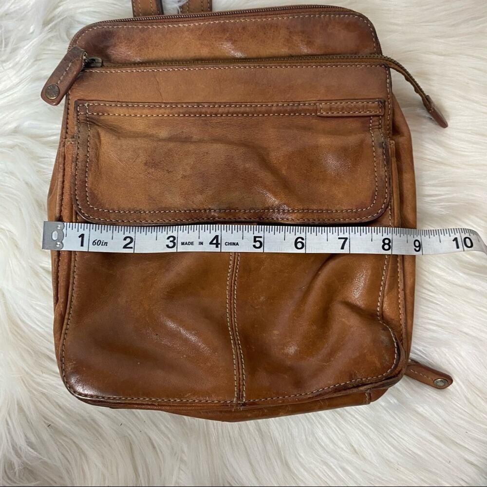 FOSSIL brown leather crossbody purse - Picture 10 of 16
